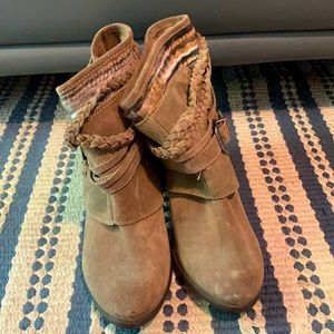 Naughty Monkey booties size 9